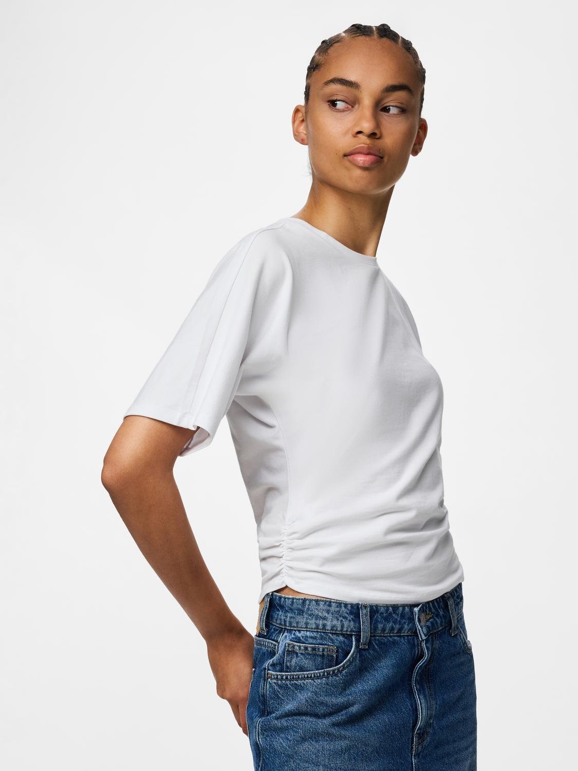 PCALLI Top - Bright White - VERO MODA & VILA Bergvik